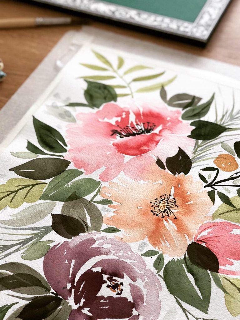 Gorgeous & Easy Watercolor Flowers Perfect for Beginners