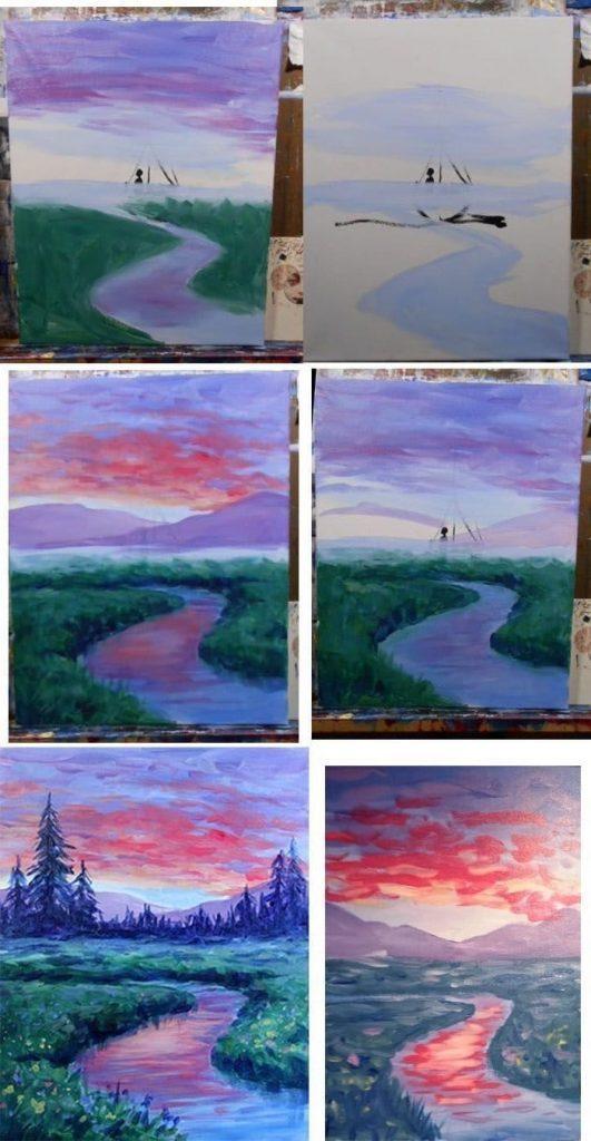 50 Step By Step Acrylic Painting Tutorials For Beginners HARUNMUDAK
